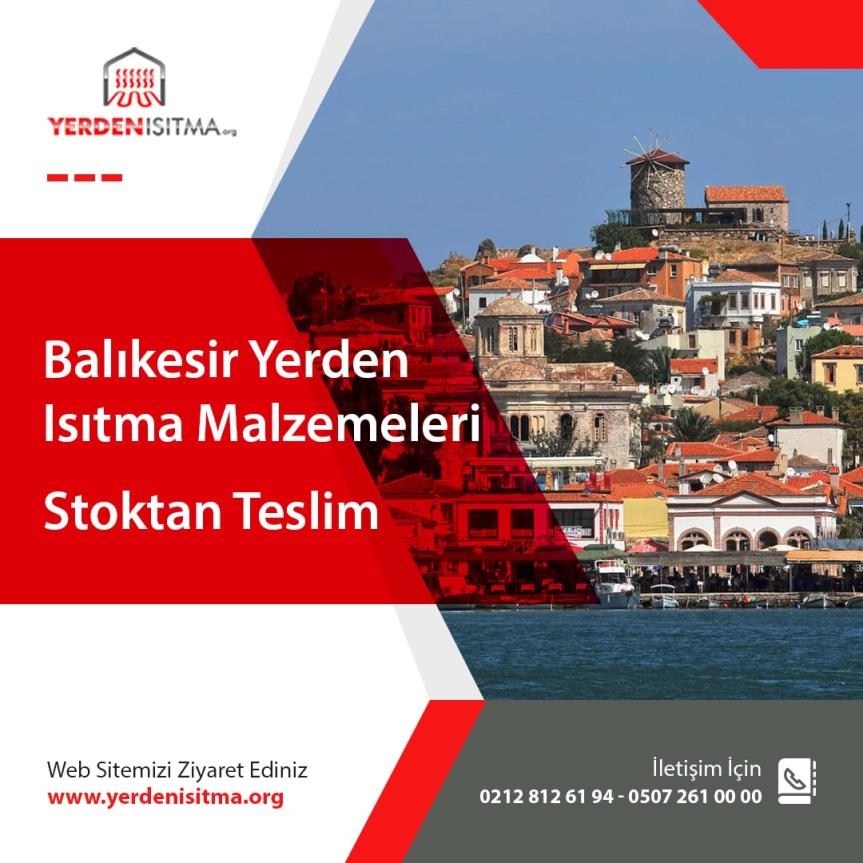 Balıkesir Yerden Isıtma Malzemeleri
