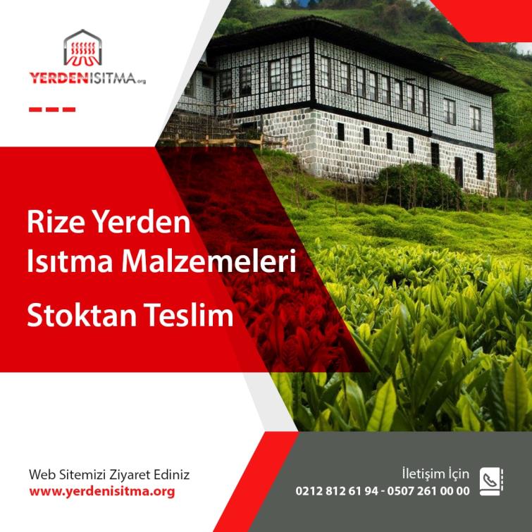 Rize Yerden Isıtma Malzemeleri